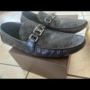 Louis vuitton black mens souliers